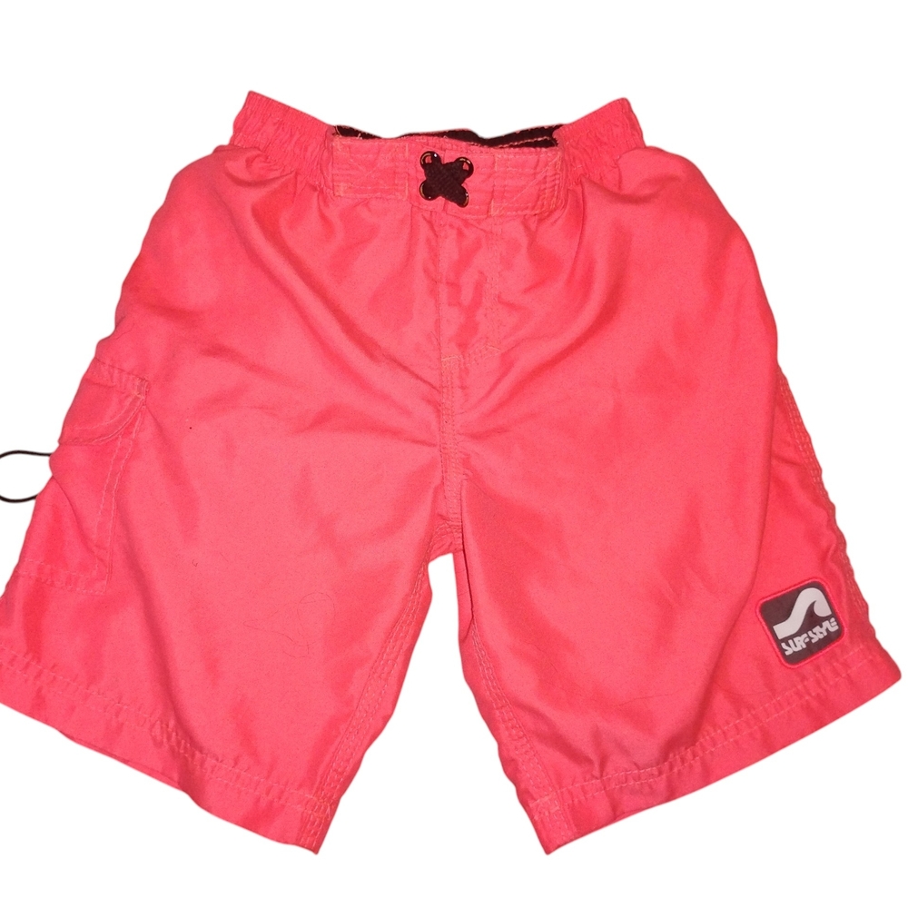 Surf Style Coral Athletic Shorts